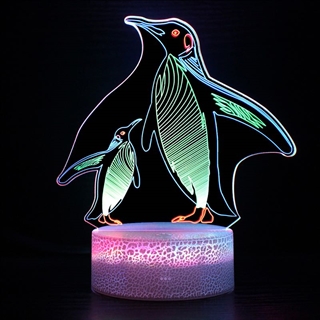 Pinvin 3D lampe med RGB farver